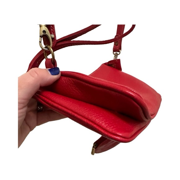 🇨🇦 ROOTS Twinsie Bag 2.0 Cloud Leather Crossbody bag and matching coin pouch - Picture 11 of 14